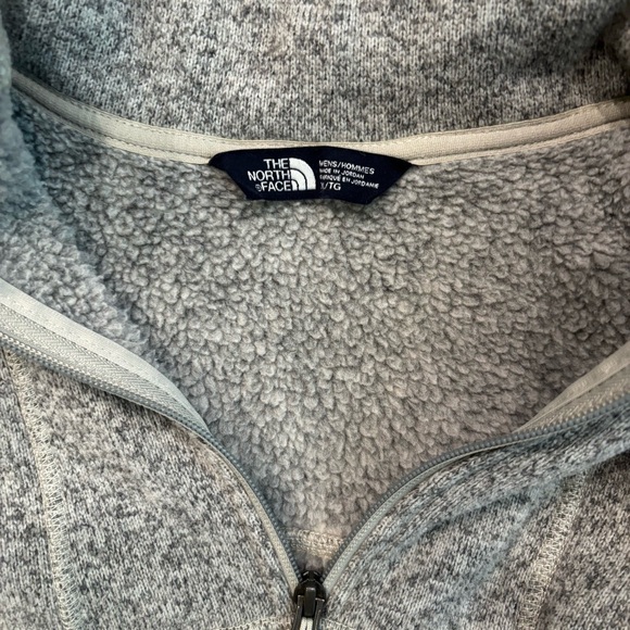 The North Face Sweater-Knit Fleece 1/4 Zip Pullover Size XL Gray Gordon Lyons - Picture 3 of 8